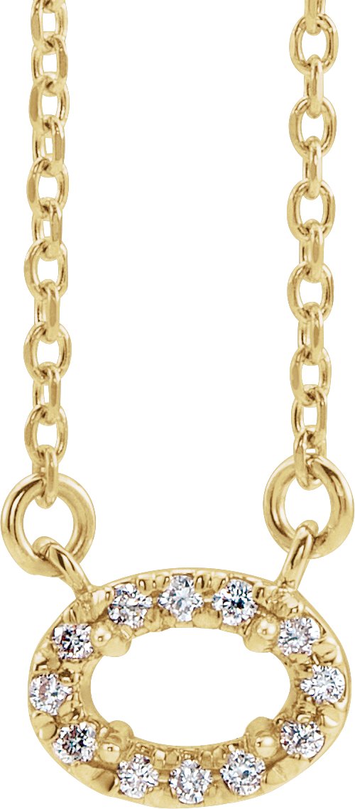 French-Set Halo-Style Necklace or Center