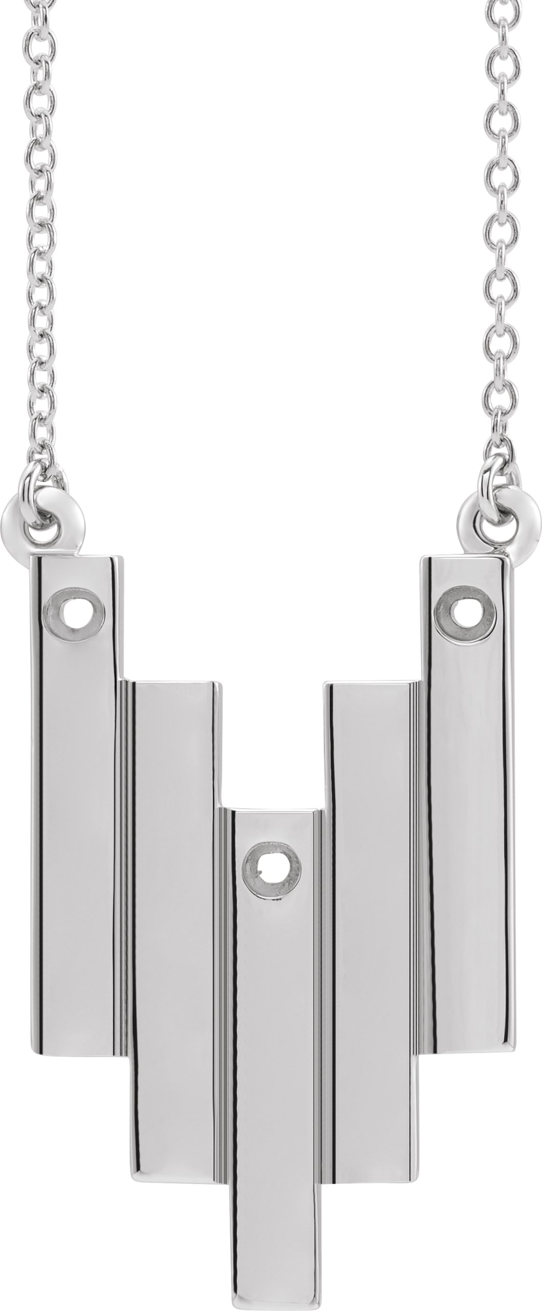 Engravable Family Geometric Necklace or Center