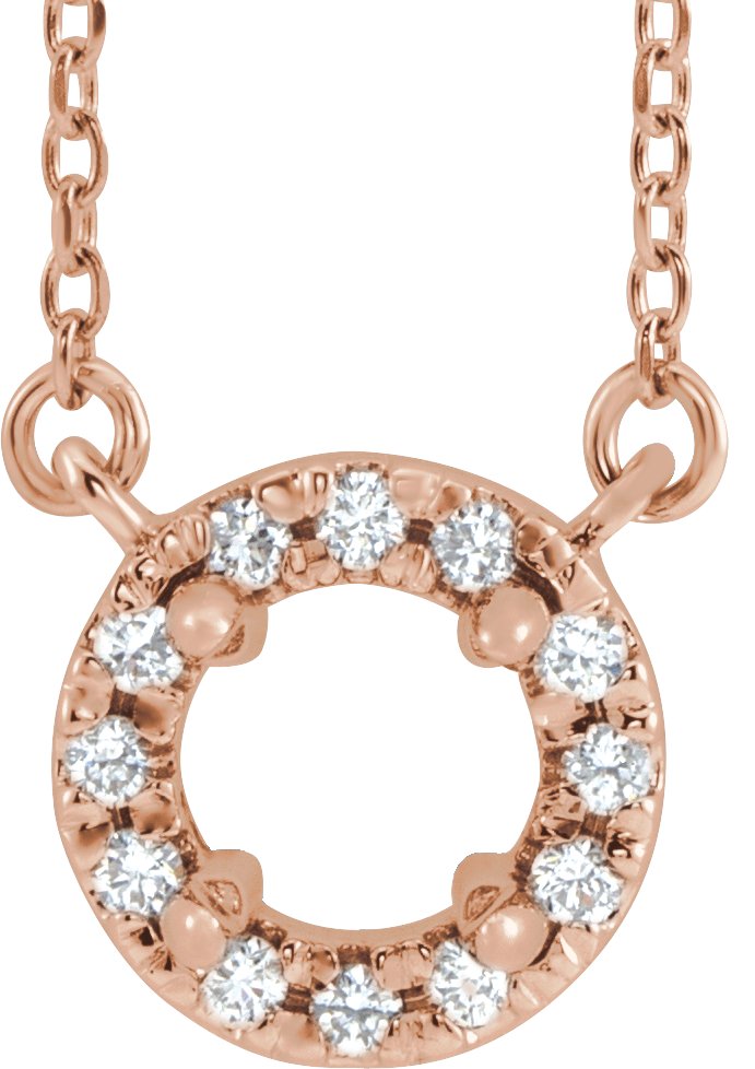 French-Set Halo-Style Necklace or Center