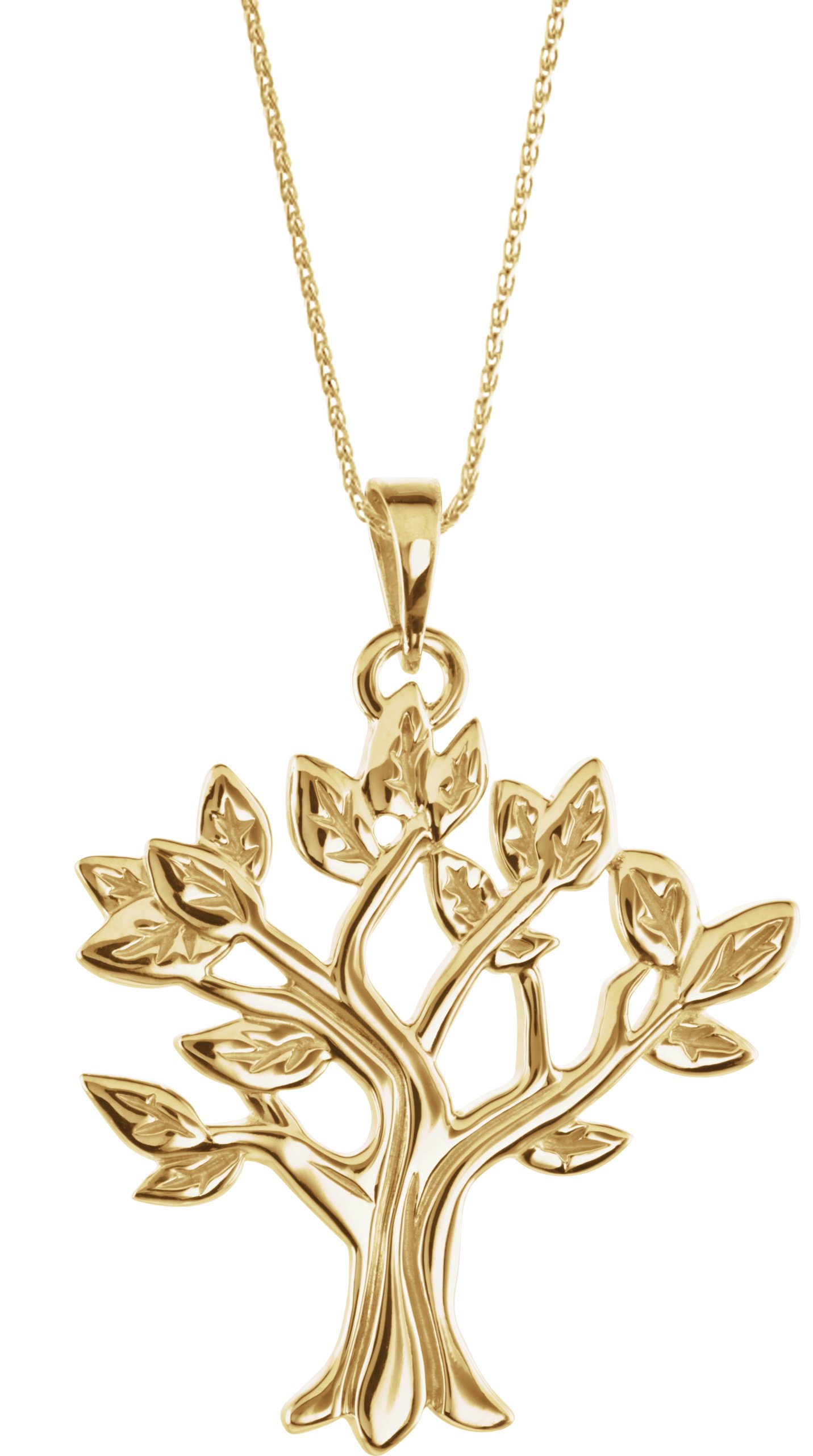 14K Yellow My Tree Family 16 18 inch Necklace Ref. 16681633