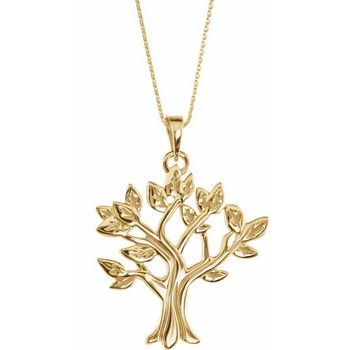 10K Yellow My Tree Family 16 18 inch Necklace Ref. 16681637