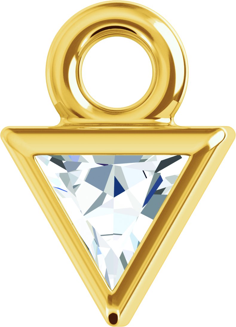 Bezel-Set Dangle