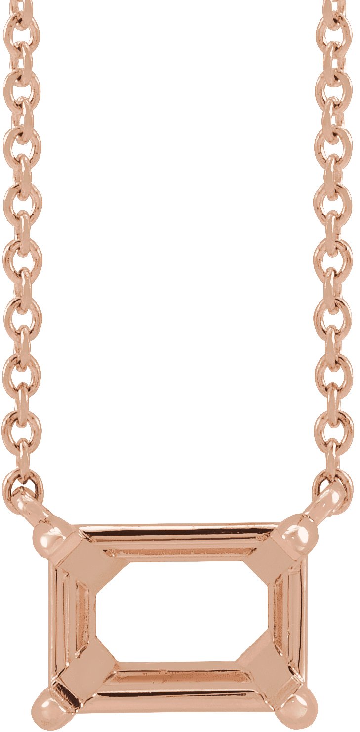 Claw-Prong Solitaire Necklace or Center