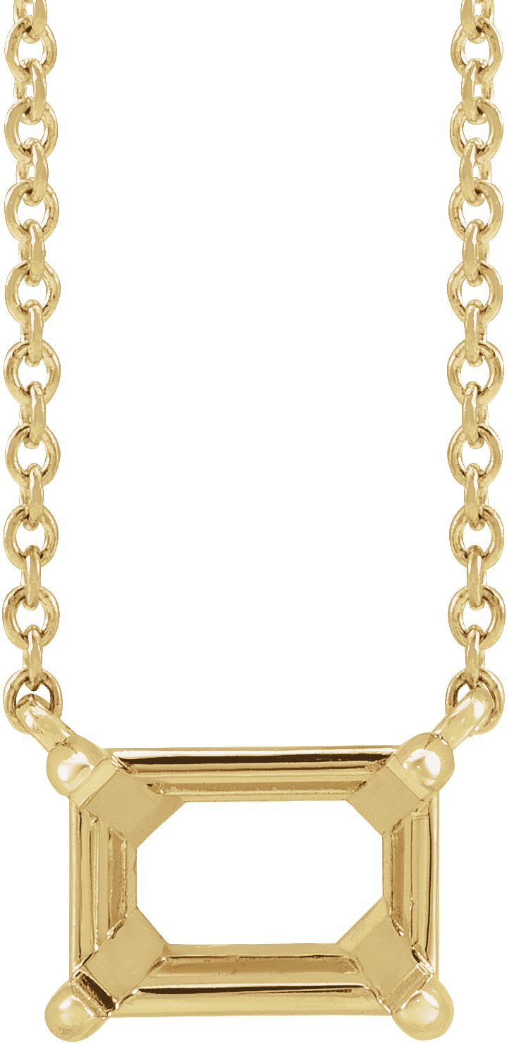 Claw-Prong Solitaire Necklace or Center