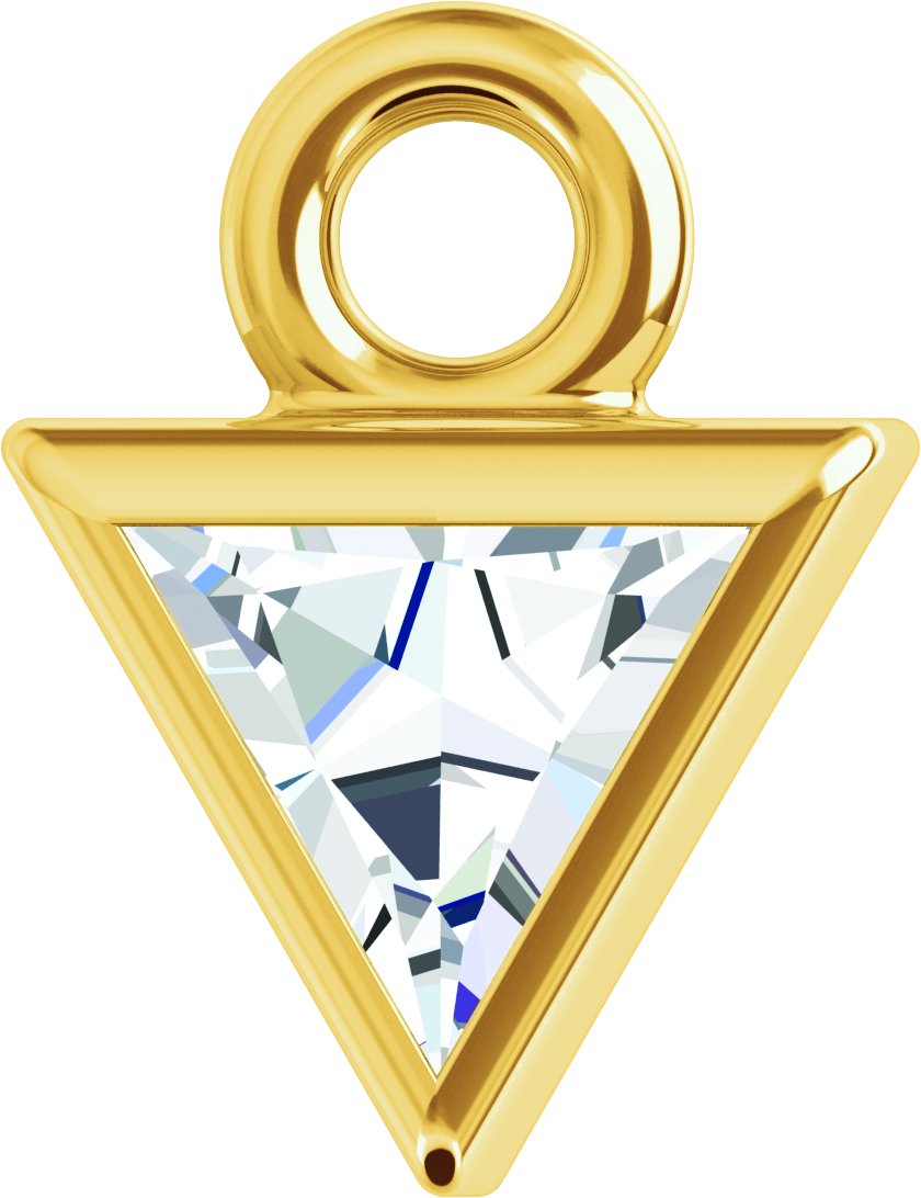 Bezel-Set Dangle