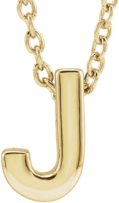 Initial Charm P / 14K Yellow Gold