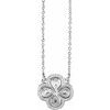 Sterling Silver 18 inch Clover Necklace Ref. 12591623