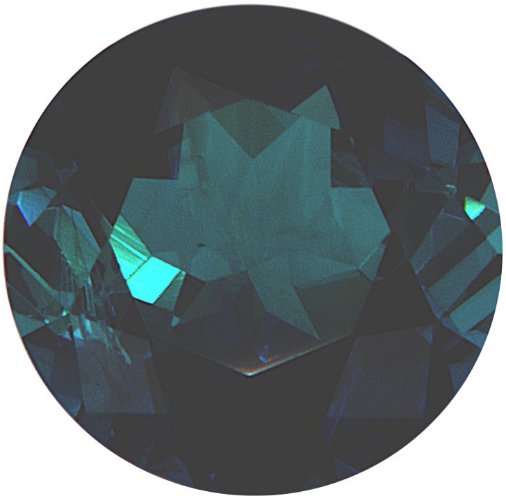 Round Natural Blue (Indicolite) Tourmaline (Notable Gems)