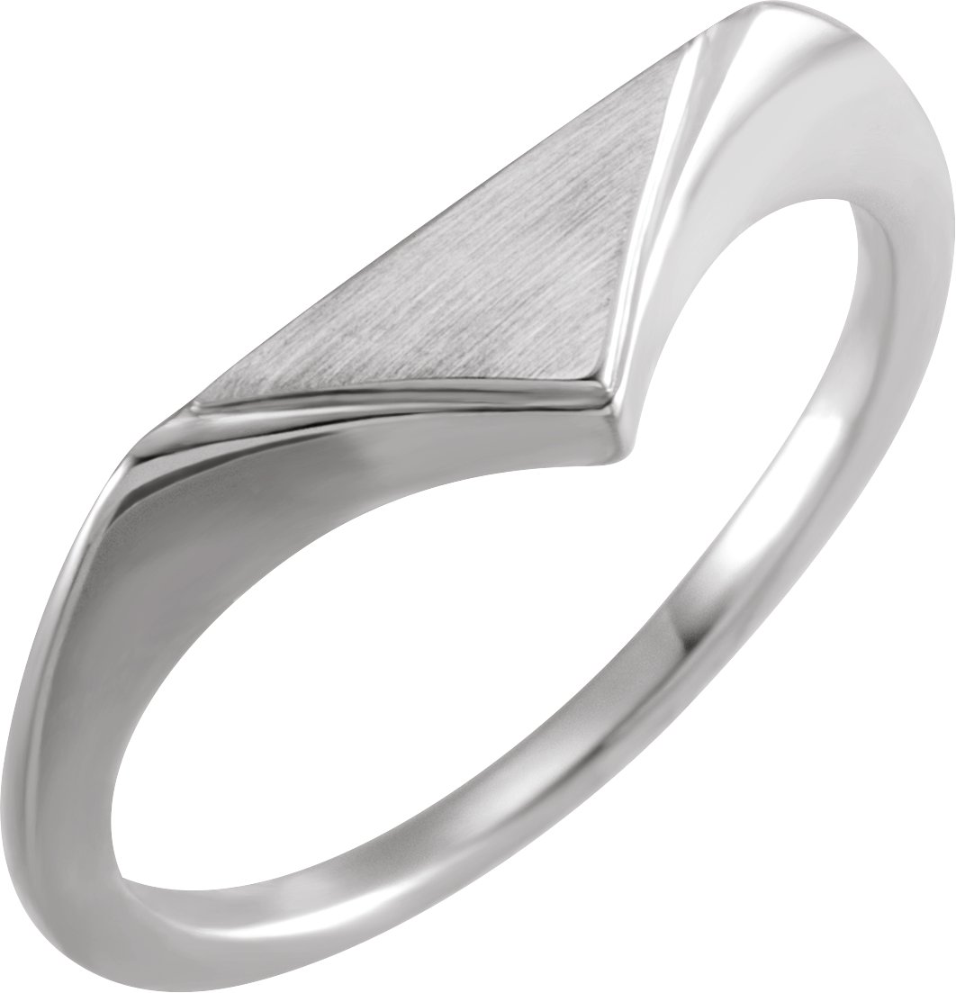 Sterling Silver 11.5x6 mm Geometric Signet Ring Ref. 16510838