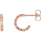 Chain Link Huggie Earrings