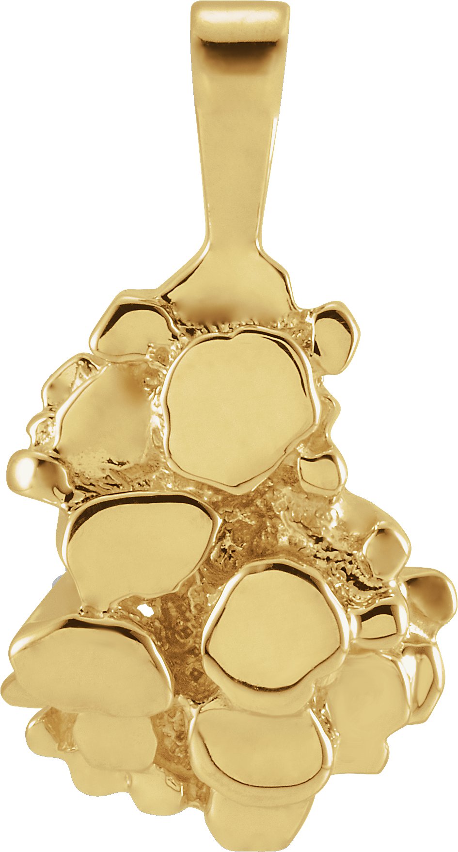 14K Yellow Nugget Pendant