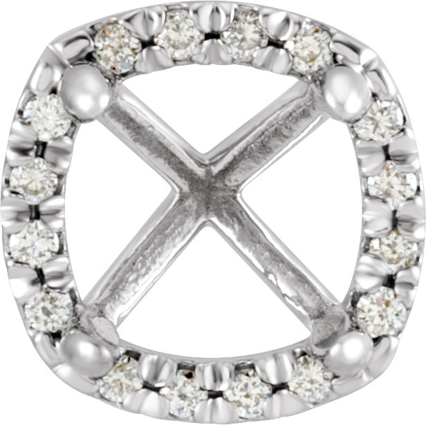 4-Prong Halo-Style Shank Setting