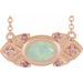 14K Rose Natural Ethiopian Opal & Natural Pink Sapphire Vintage-Inspired 18