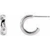 Platinum Right Hoop Earrings Ref. 16854586