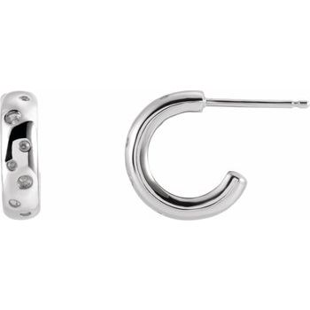 Sterling Silver Right Hoop Earrings Ref. 16854587