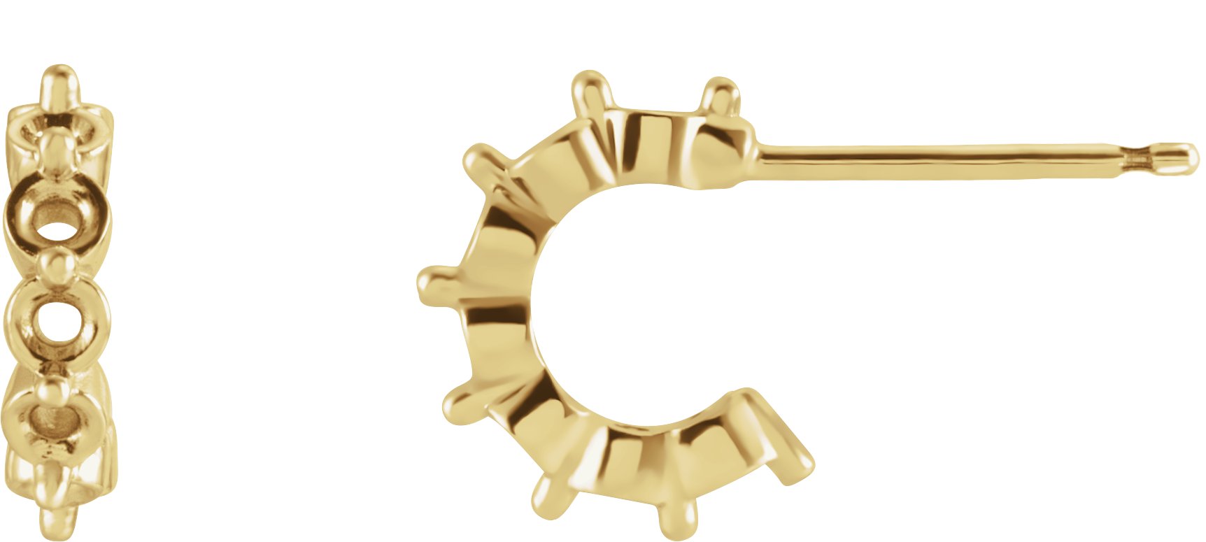 Accented Hoop Earrings
