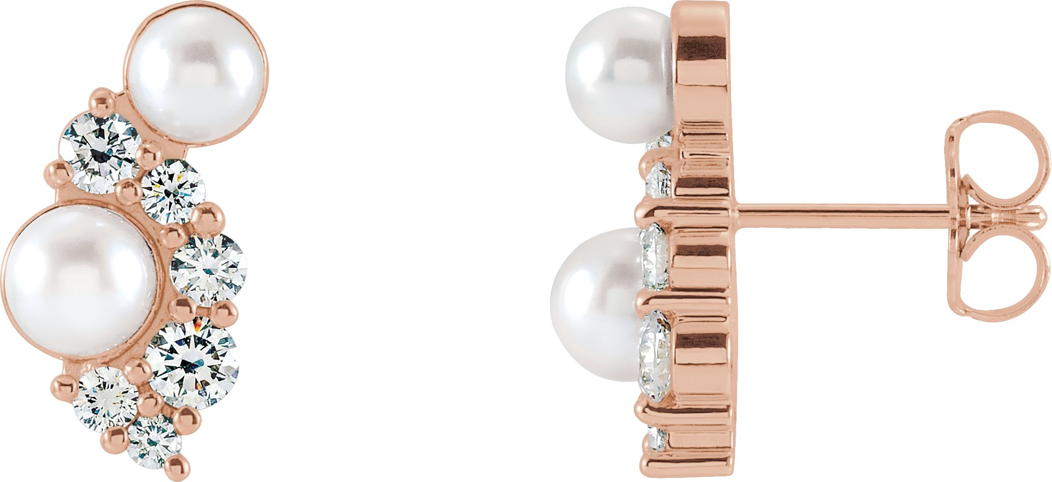 Pearl Cluster Earrings