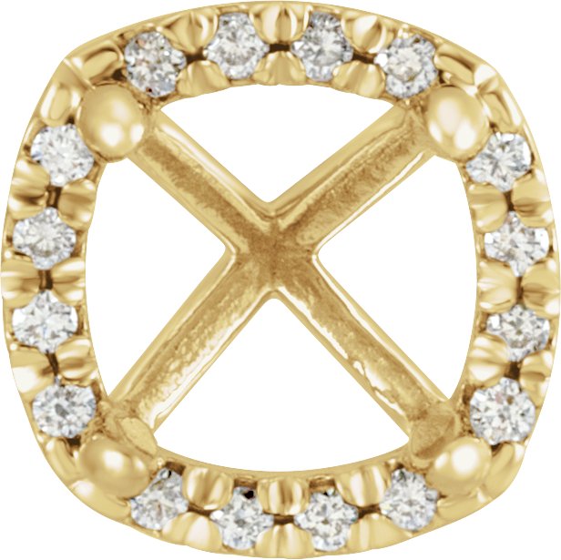 4-Prong Halo-Style Shank Setting