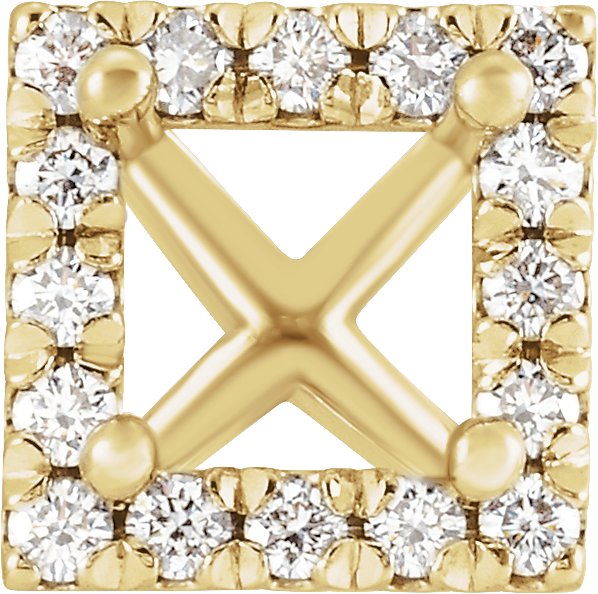 4-Prong Halo-Style Shank Setting