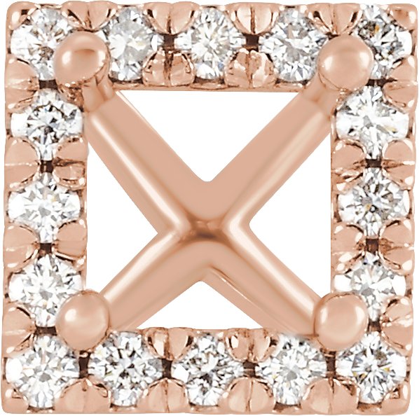4-Prong Halo-Style Shank Setting