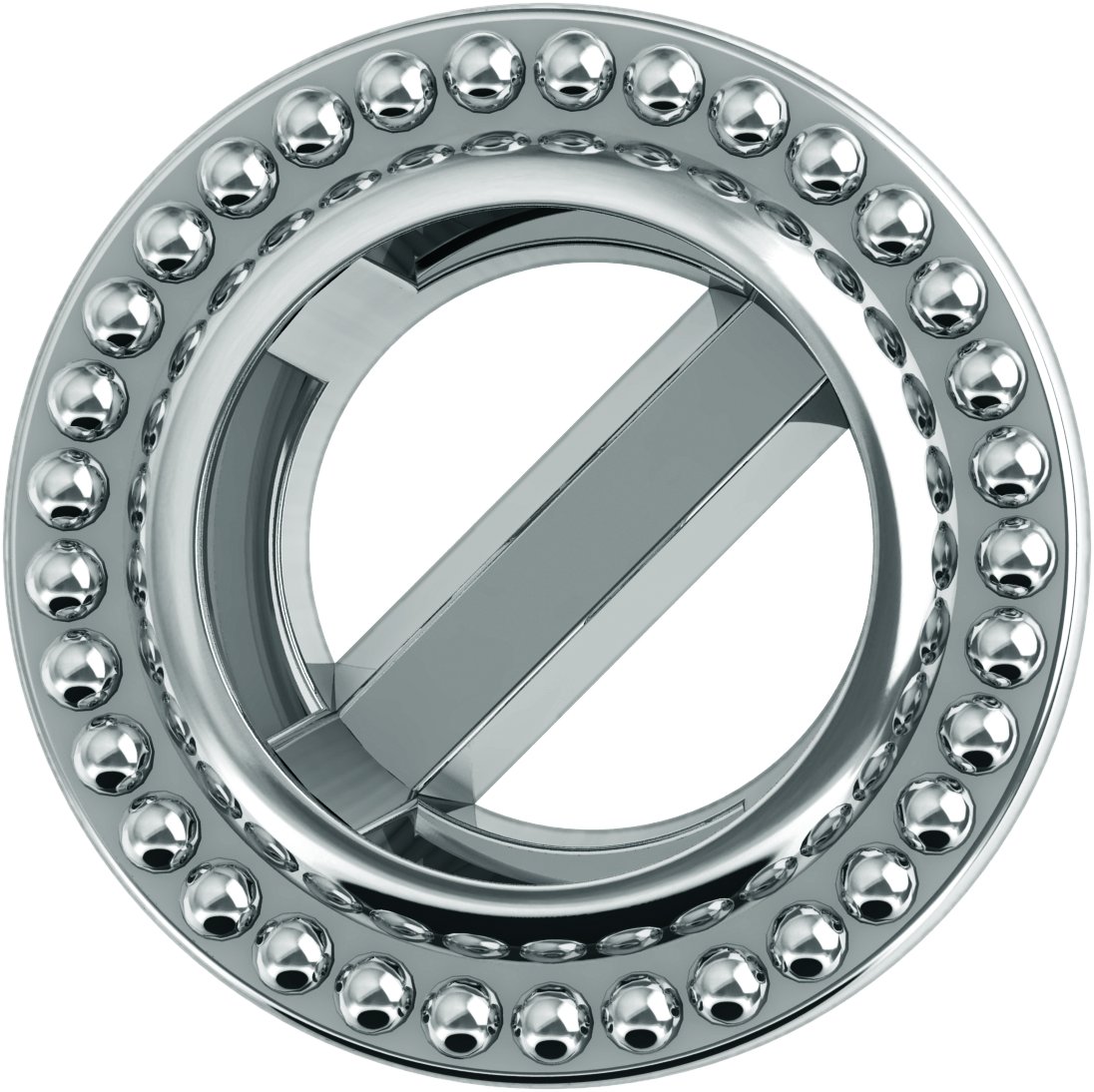 Round Bezel-Set Earring Setting