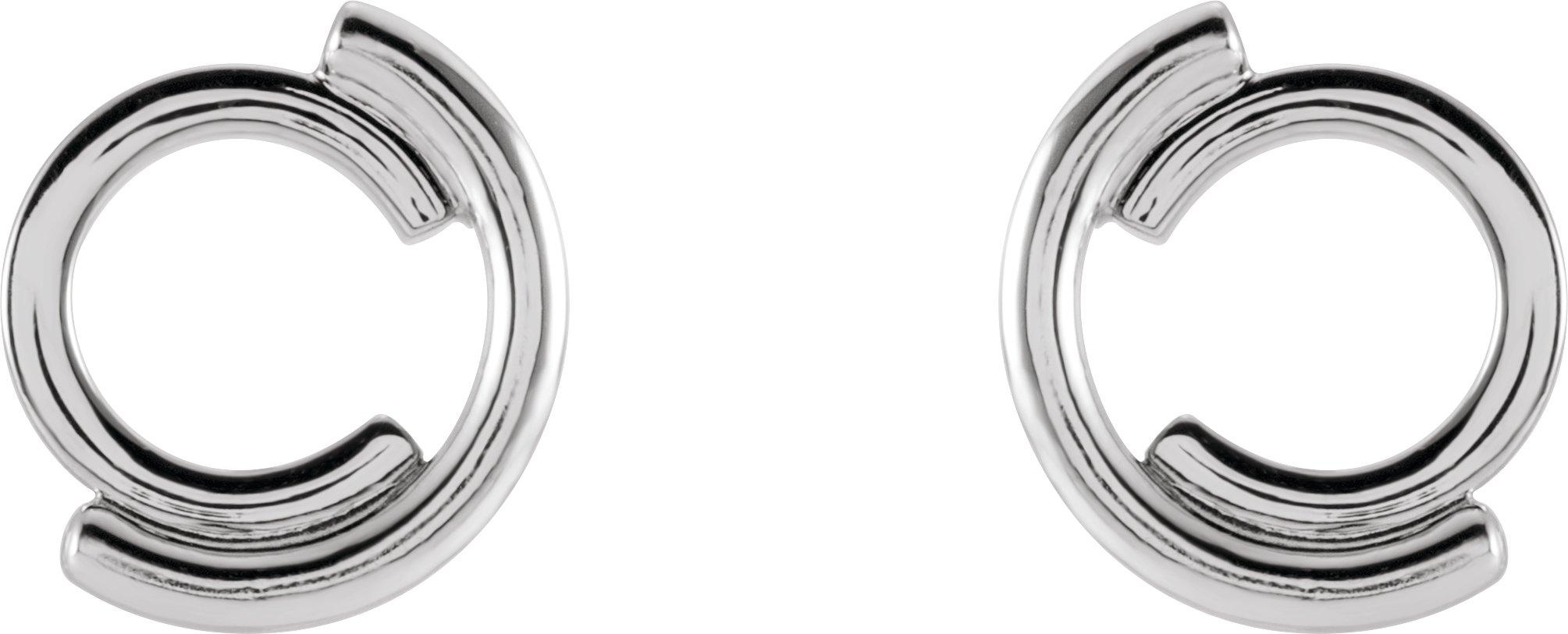 Alternative view of Circular Drop Earrings
