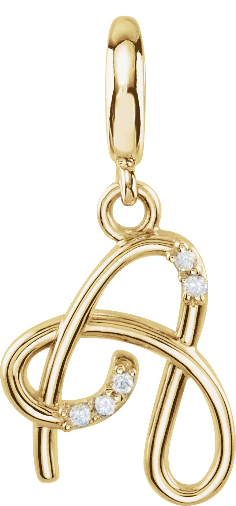 Accented Initial Charm/Pendant