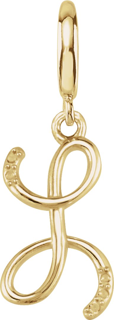 Accented Initial Charm/Pendant