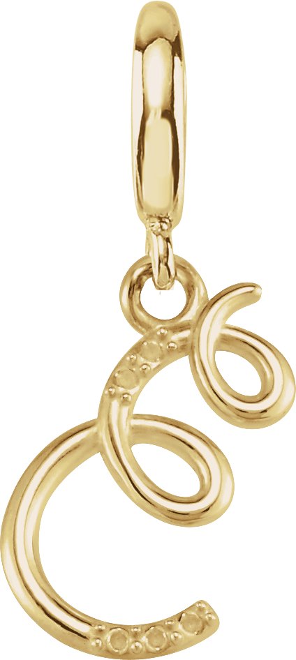 Accented Initial Charm/Pendant