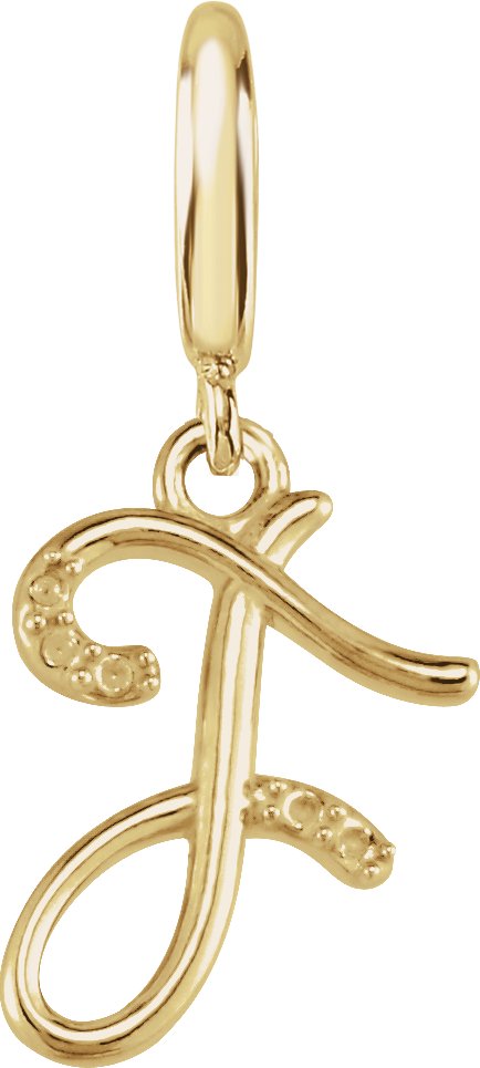 Accented Initial Charm/Pendant