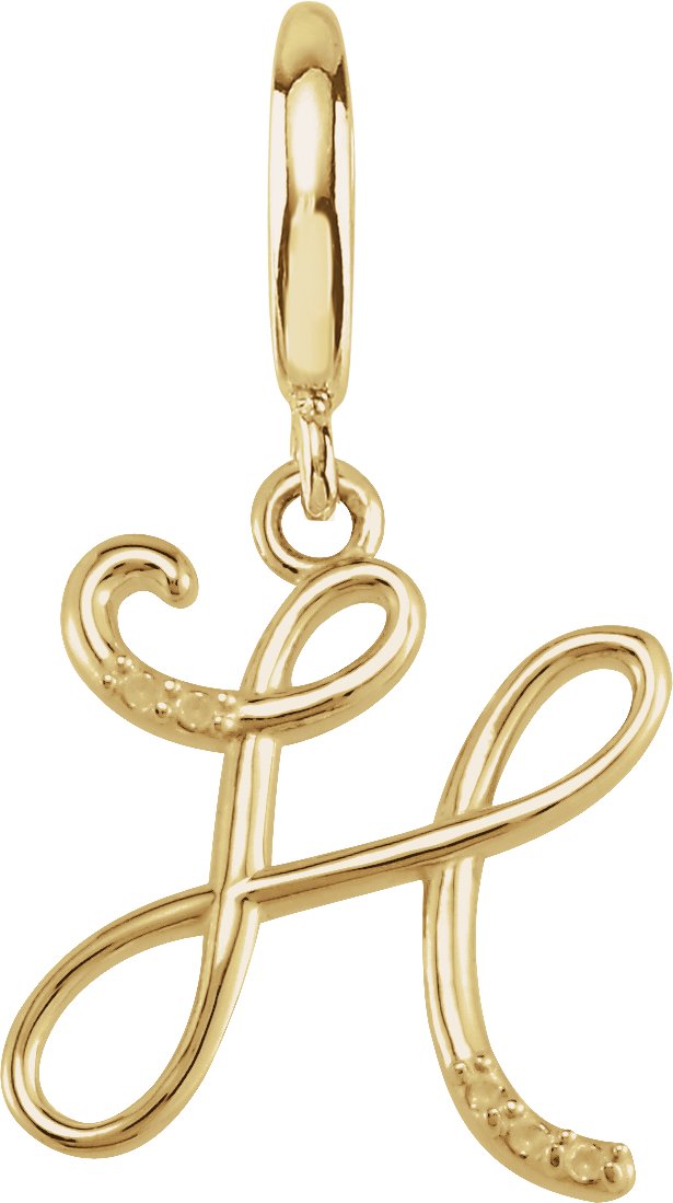 Accented Initial Charm/Pendant