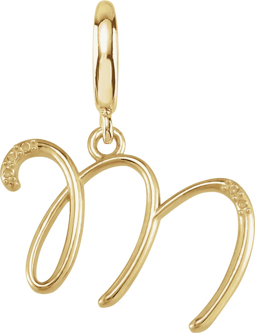 Accented Initial Charm/Pendant