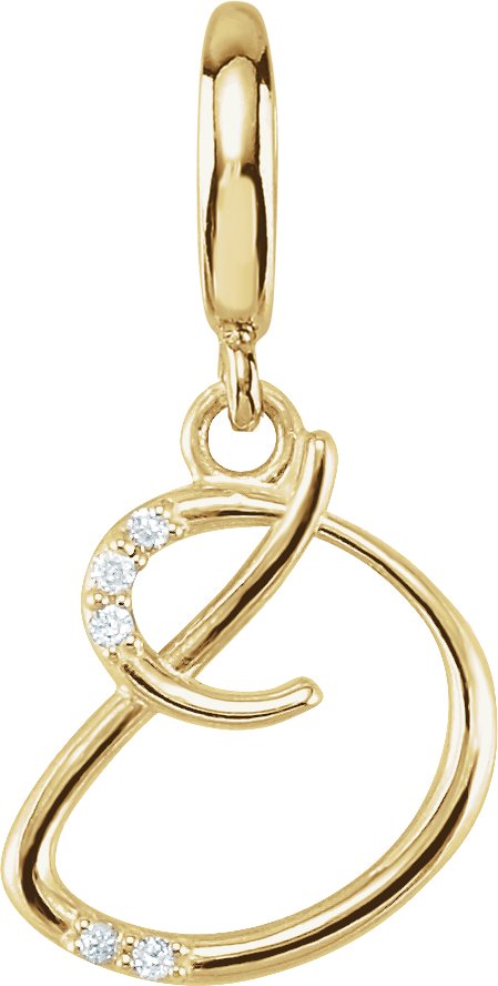 Accented Initial Charm/Pendant