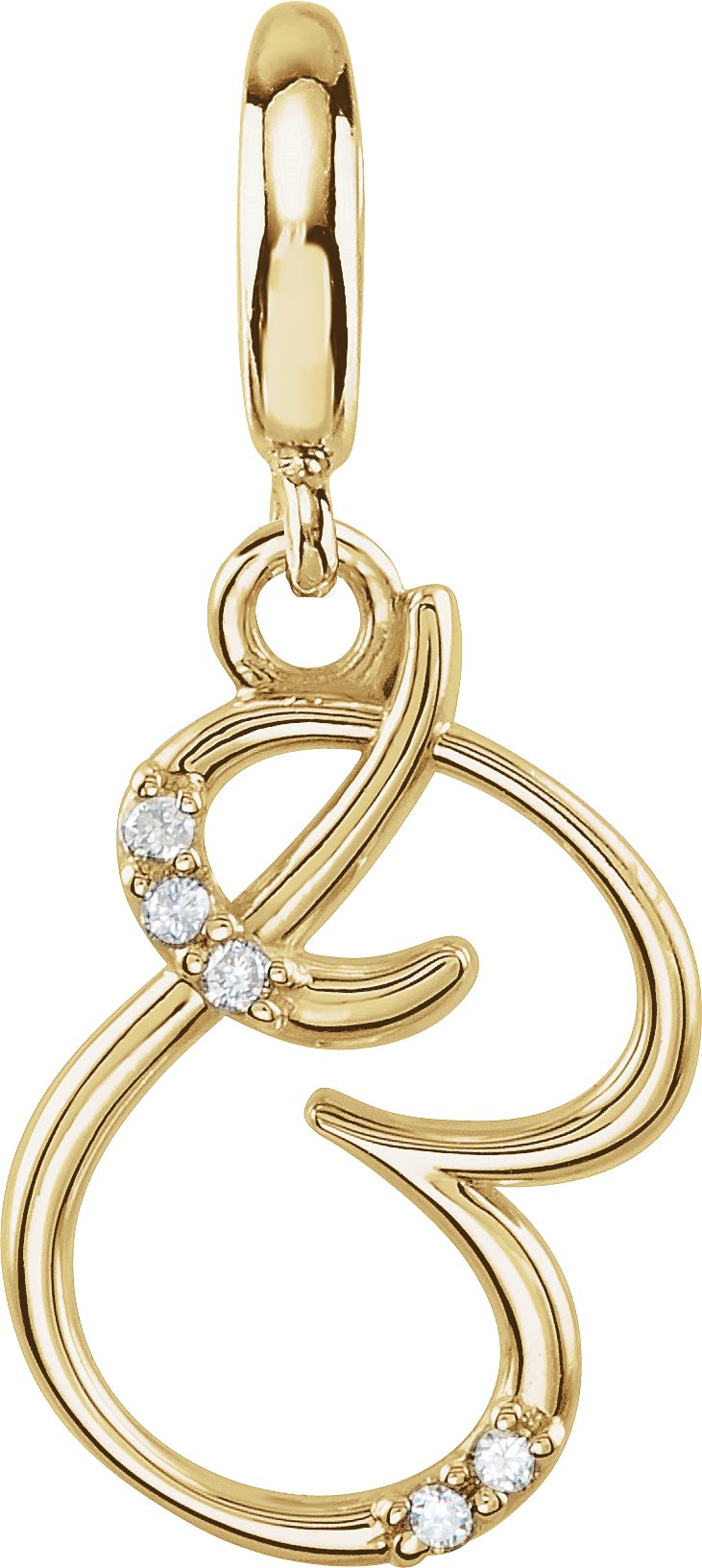Accented Initial Charm/Pendant