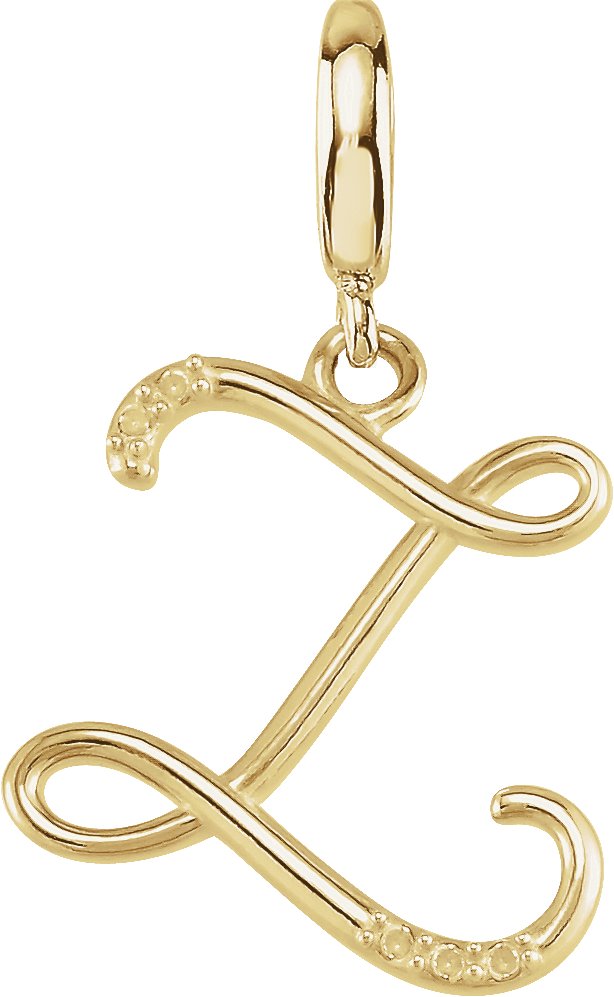 Accented Initial Charm/Pendant