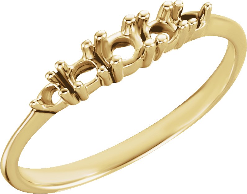 Graduated Five-Stone Anniversary Band
