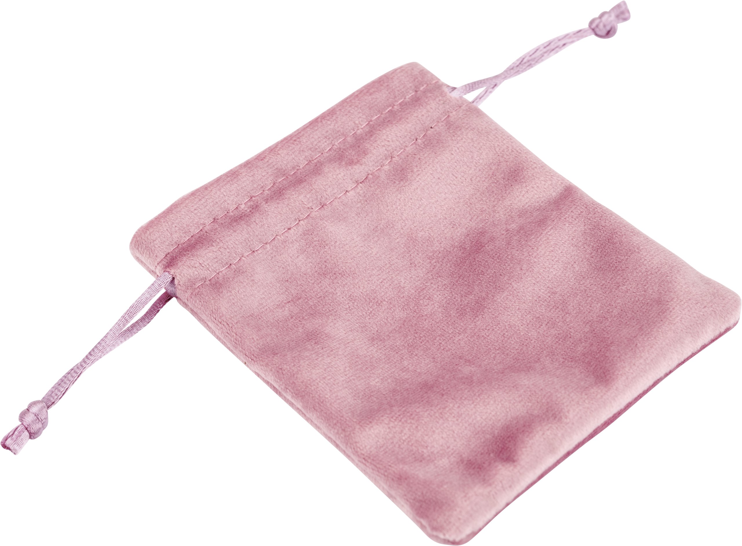 Eva Collection Pink Velvet Drawstring Pouch