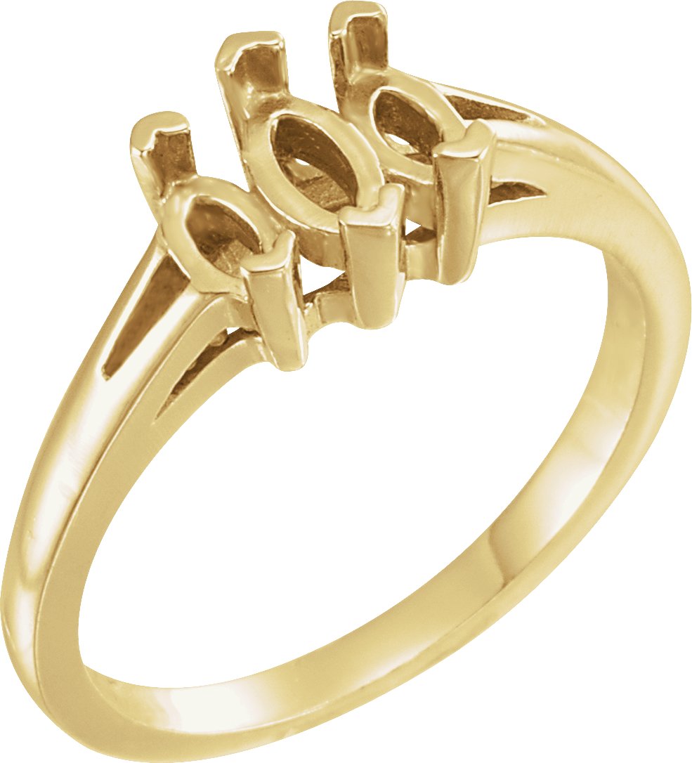 Graduated Three-Stone Anniversary Band