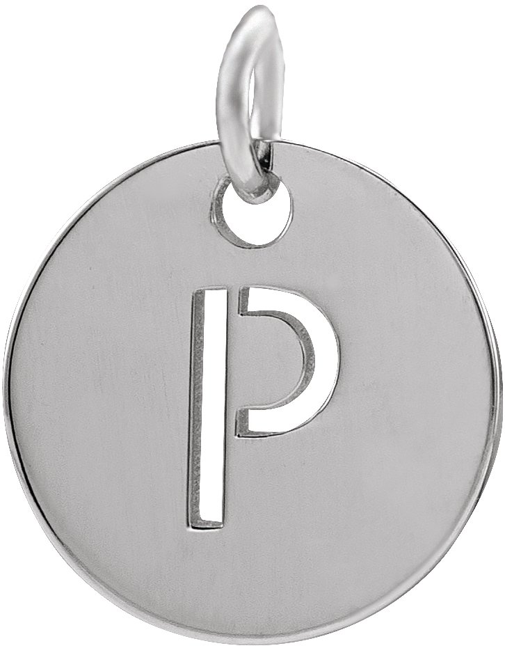 Sterling Silver Initial P Pendant