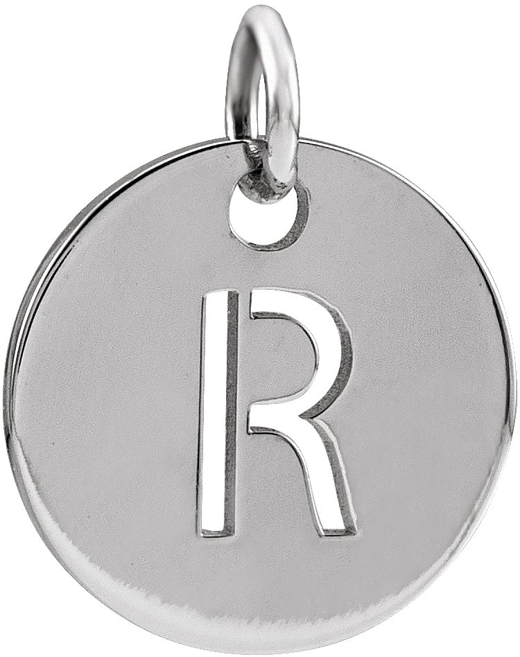 Sterling Silver Initial R Pendant