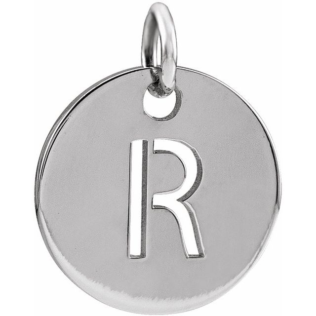 Sterling Silver Initial R Pendant