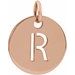 18K Rose Gold-Plated Sterling Silver Initial R Pendant