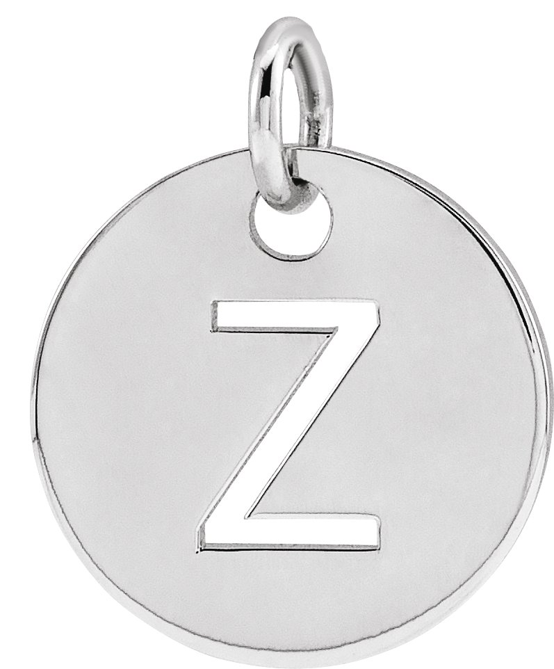 David Yurman Diamond Initial Pendant in Silver-Z