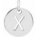 Sterling Silver Initial X Pendant