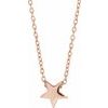 14K Rose Star 16 18 inch Necklace Ref. 16906168