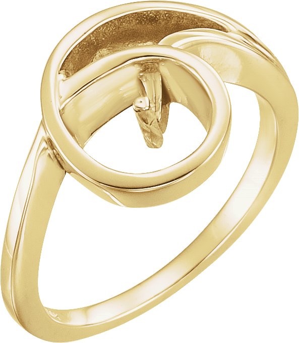Swirl Pearl Ring