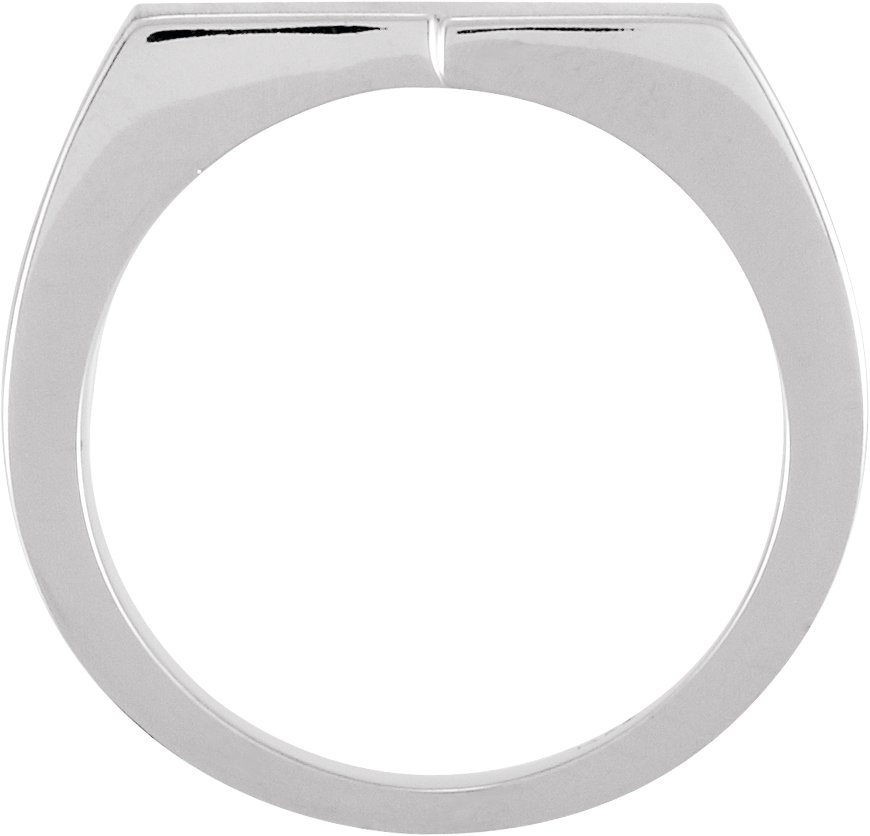 16x9 mm Rectangle Signet Ring view 2