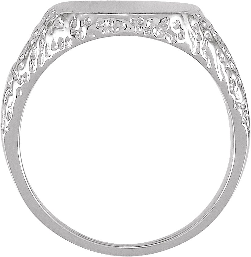 Alternative view of Signet Ring – 14K White Gold