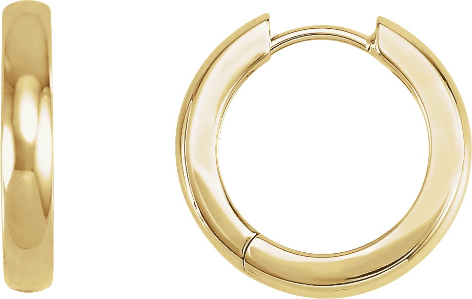 14K Yellow 16 mm Hoop Earring