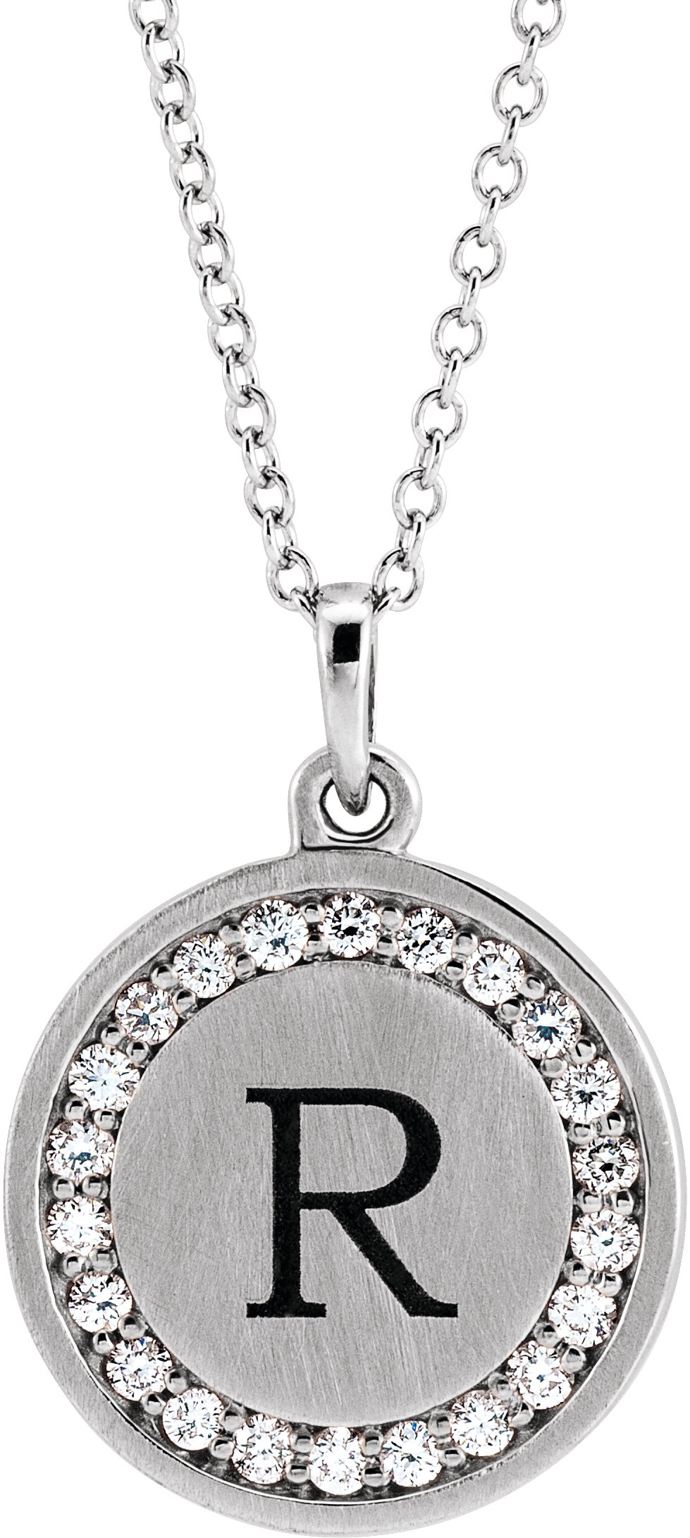 Sterling Silver 1/5 CTW Natural Diamond Engravable 16-18